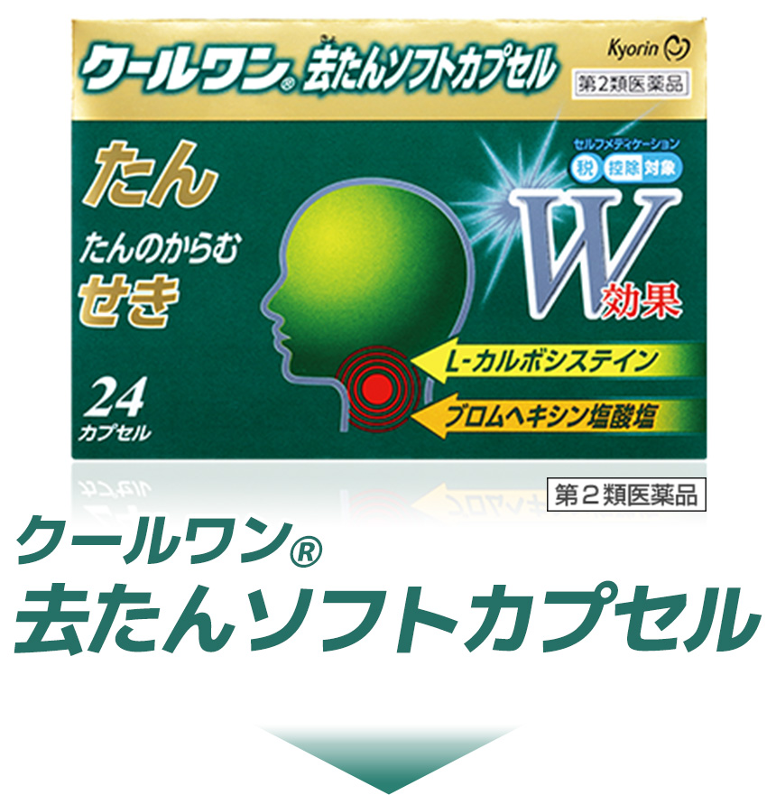 去たん と せき止め の違いは クールワン キョーリン製薬